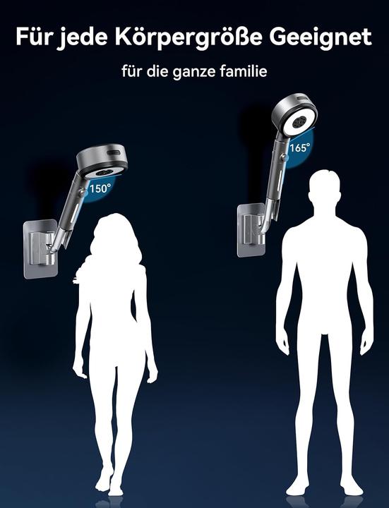 Produktbild Magichome Duschkopf mit Filter (6 Strahlarten)