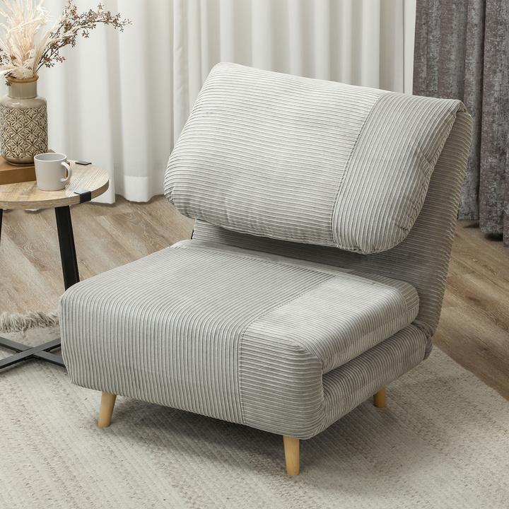 Produktbild Homcom Schlafsessel Polyester Grau