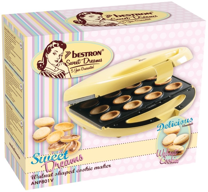Produktbild Bestron Zaubernuss Waffeleisen für russische „Oreschki“