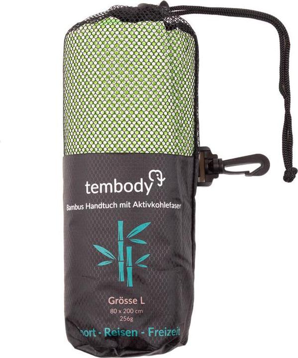 Actual product image Tembo Tembody Bambus Reisehandtuch Grün L