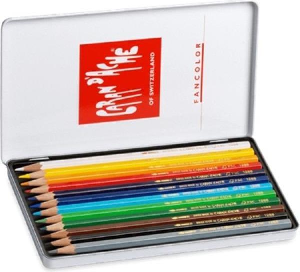 Productafbeelding Caran d'Ache Fancolor Farbstifte Metallschachtel (Veelkleurig, 12 x)