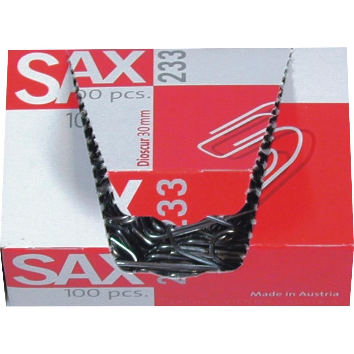 Thumbnail - SAX, Büroklammer, Büroklammer spitze Form 30mm Metall verzinkt 100 St./Pack. (1 x)