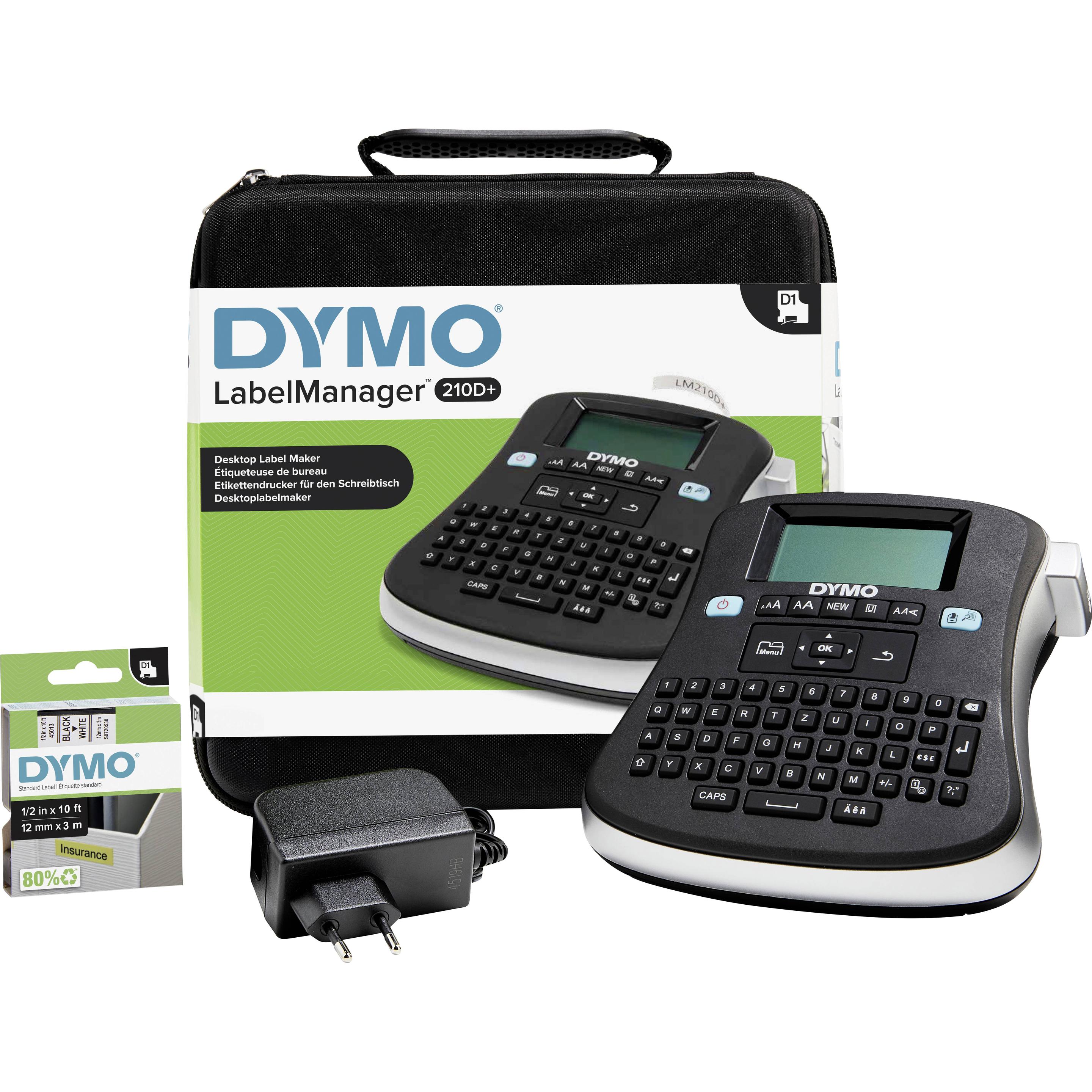 Thumbnail - Dymo LabelManager 210D + Kofferset, Beschriftungsgerät, Schwarz, Silber