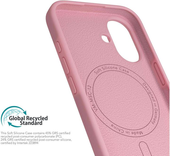 Produktbild Vonmählen Silikon-Case für iPhone 16 Plus rosa (Apple iPhone 16 Plus)