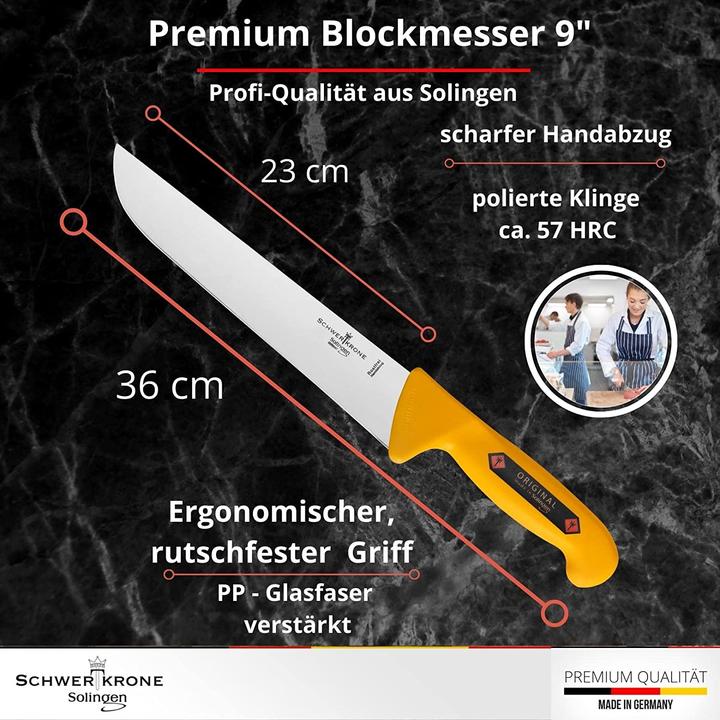 Immagine prodotto Schwertkrone Set di coltelli da macellaio (23 cm)