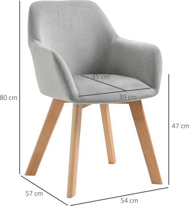 Image du produit Homcom Chaise de salle à manger