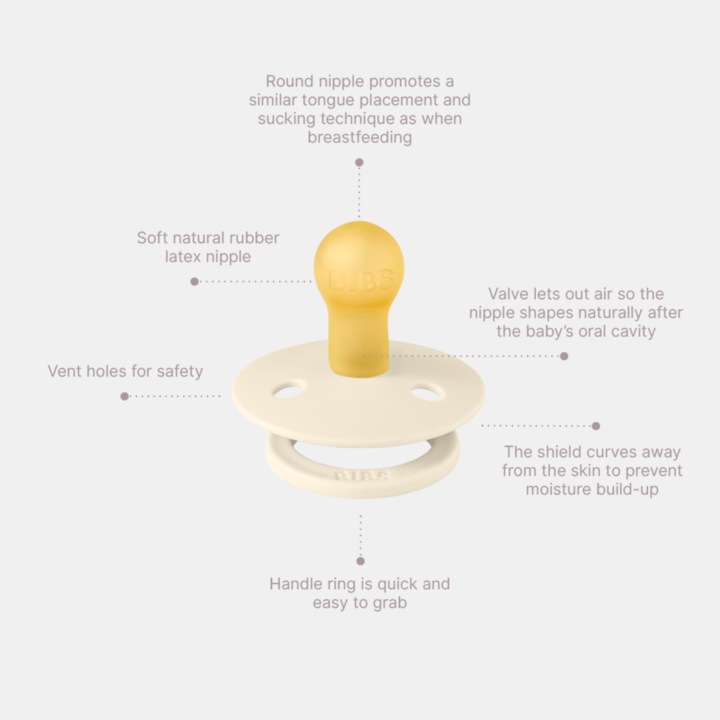 Actual product image Bibs Latex Round (2 x, from 18 m.)