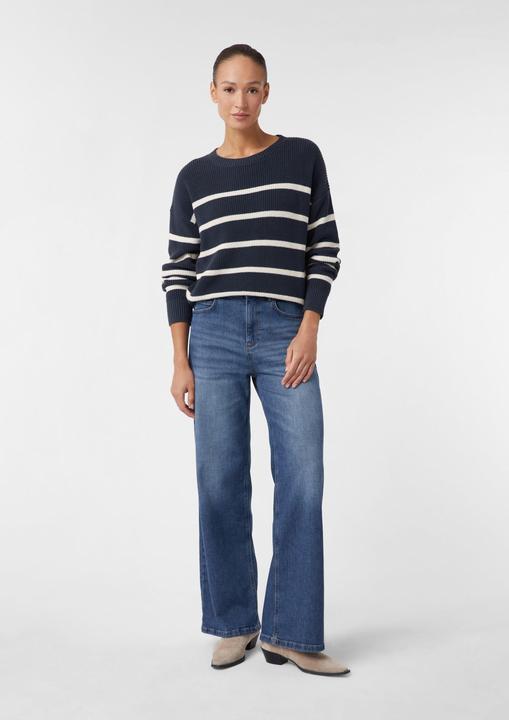 Produktbild Comma Strickpullover Gestreifter Strickpullover im Relaxed Fit (M)