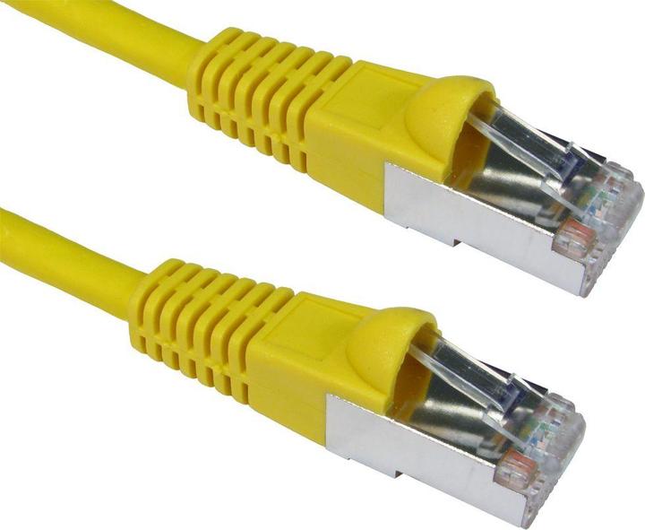 Actual product image Cables Direct CDL 10m Cat6A Patch Cable - Yellow (S/FTP, CAT6a, 10 m)