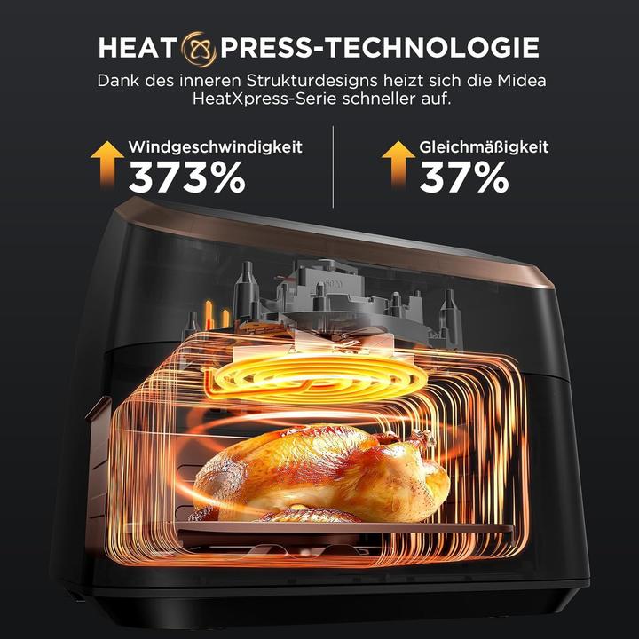 Produktbild Midea Air fryer 8 in 1 frying roasting baking reheating dehydrating