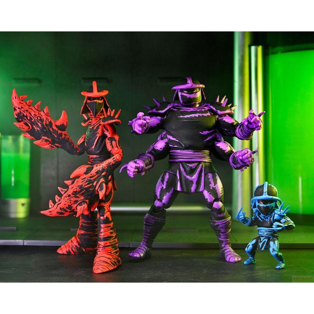 Neca Teenage Mutant Ninja Turtles (Mirage Comics) Action Figures Shredder Clones Box Set 18 cm