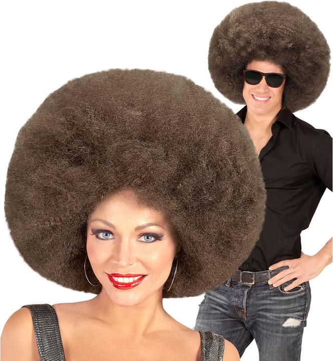 Image du produit Widmann Top qualité CAFÉ MARRON GÉANT AFRO PERÇU en polybag