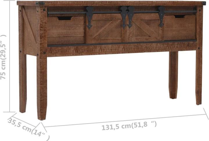 Produktbild vidaXL Konsolentisch (35.50 x 131 x 75 cm)