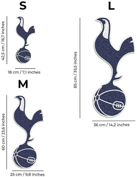 Immagine prodotto Iconic Tottenham Hotspur FC - Logo - Puzzle in Legno Taglia S (150 Pezzi) (150 pezzi)
