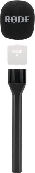 Actual product image RØDE Interview GO hand adapter with WSBK skin windscreen