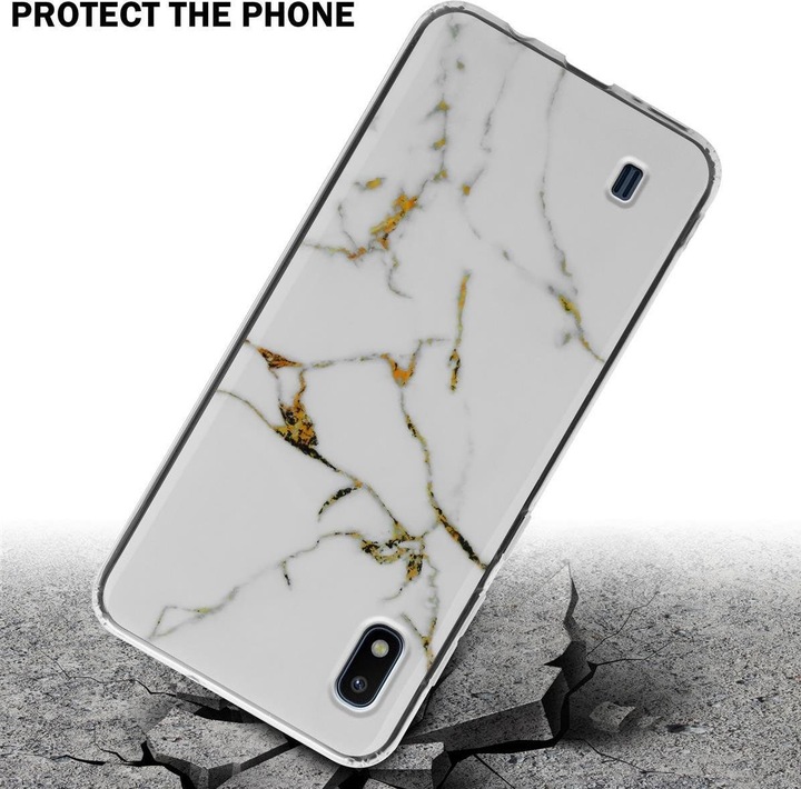 Produktbild Cadorabo IMD TPU Bunter Marmor Cover (Samsung Galaxy A10, HTC One M10)