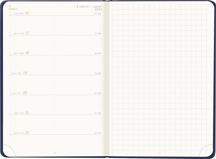 Actual product image Rhodia Webplanner 2024 (10 x 15 cm, No binding)