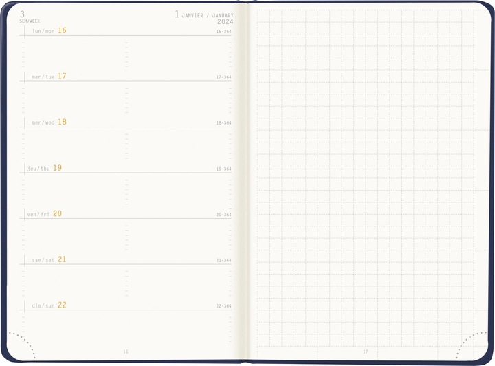 Actual product image Rhodia Webplanner 2024 (10 x 15 cm, No binding)