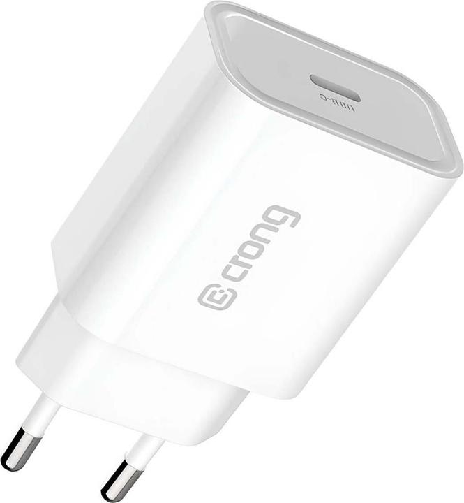 Actual product image Crong Travel Charger 1 x USB-C 3 A (CRG-TUSBC20-WHI) (20 W, 1 portion)