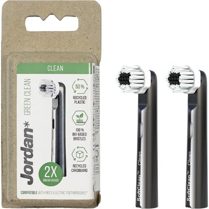 Produktbild Jordan Green Clean Elektrische Zahnbürstenköpfe für elektrische Zahnbürste 2er Pack (2 x)