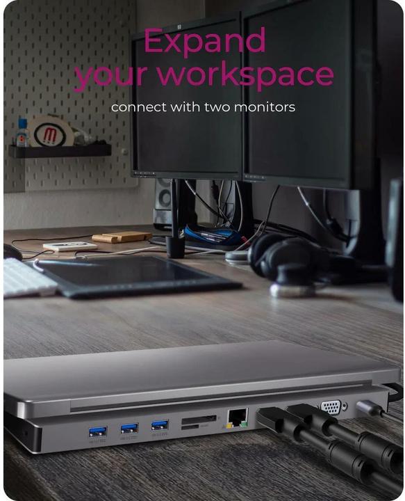 Produktbild Icy Box IB-DK2106a-CPD (USB-C, 11 Ports)