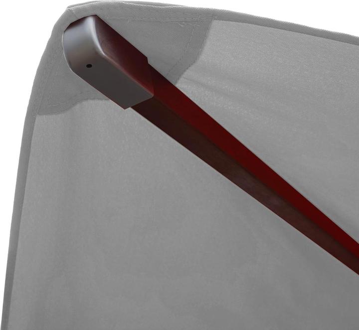 Image du produit Swisshandel24 Gastronomie Parasol en bois, Parasol de jardin, Polyester/bois 14kg, carré 3x3m corde antichoc - h (3 m)