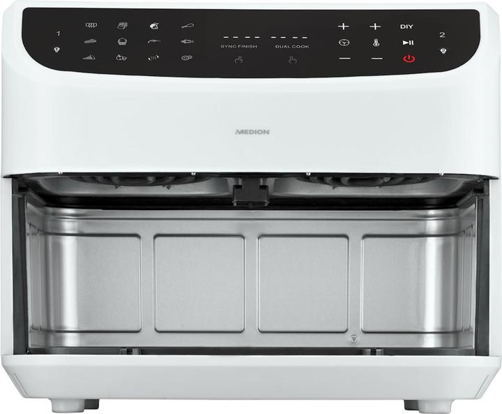 Actual product image Medion MD 11760 Life P20 XXL Twin double zone deep fryer 8.7 l, white