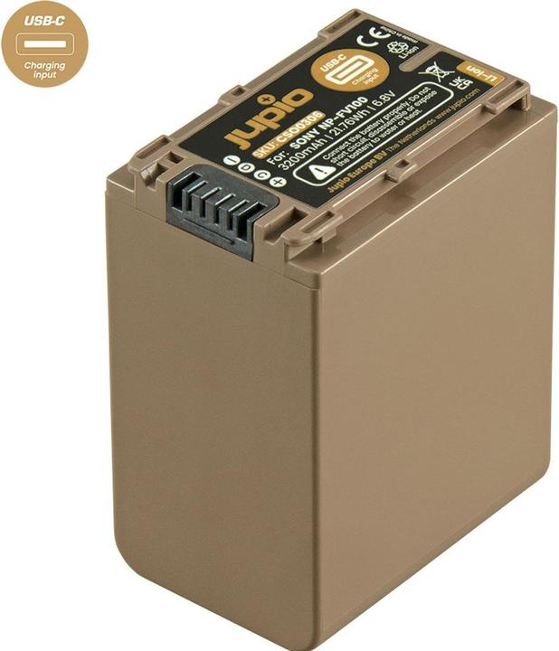 Actual product image Jupio NP-FV100 Ultra C (USB-C input) 3200mAh (Camera battery)