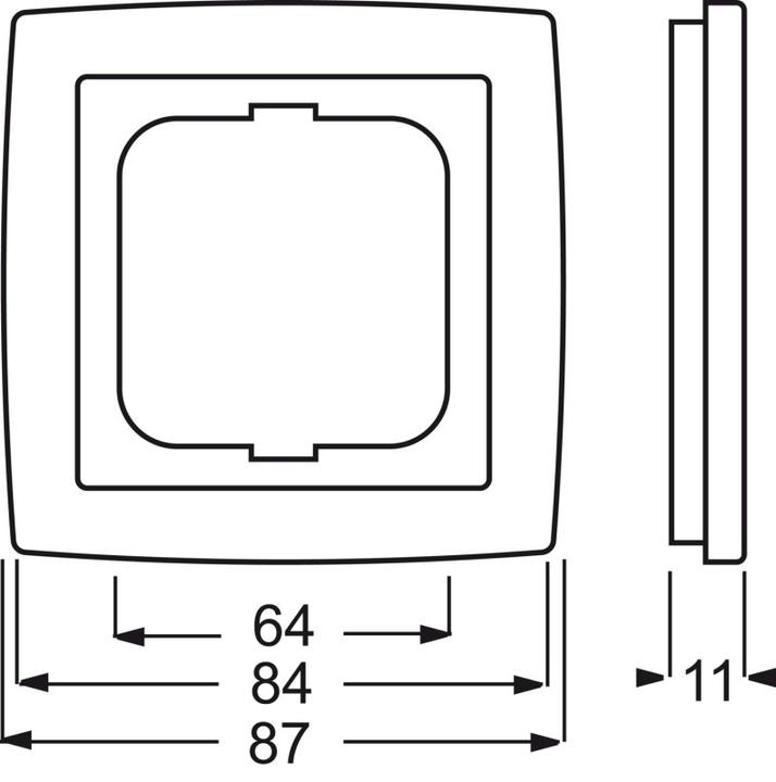 Actual product image Busch-Jaeger Frame