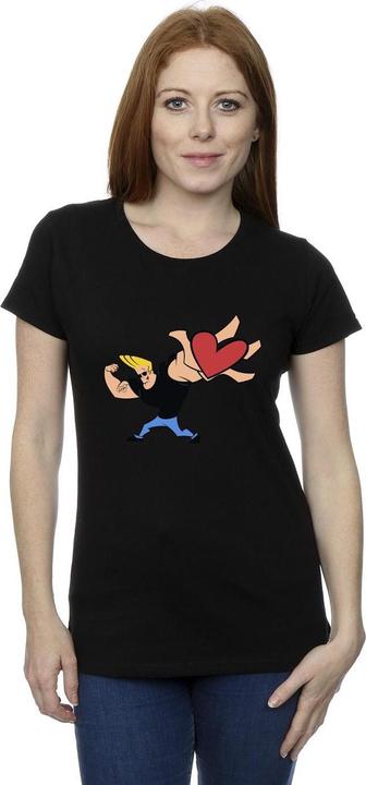 Actual product image Johnny Bravo Womens/Ladies Heart Present Cotton T-Shirt (M)
