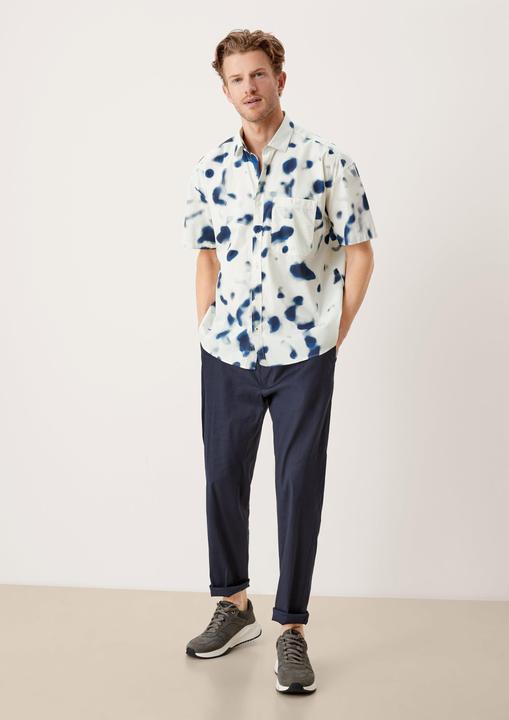 Image du produit s.Oliver Hemd Relaxed: Hemd mit Alloverprint (S)