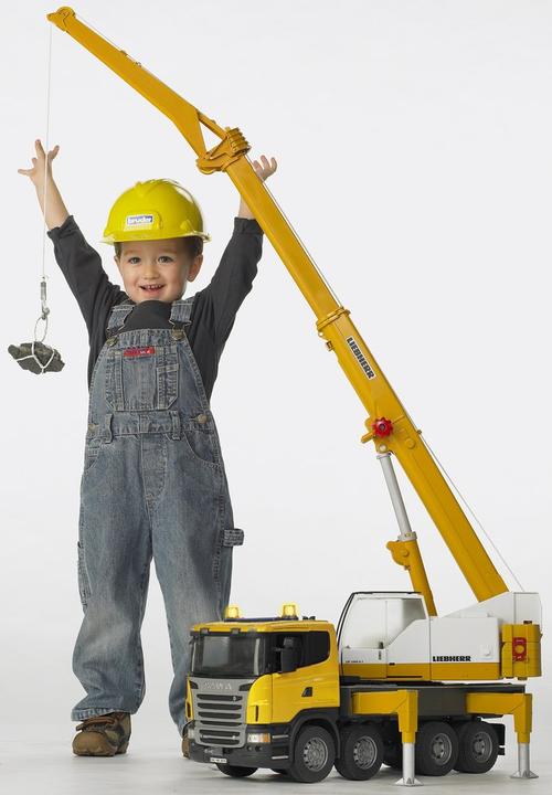 Actual product image Bruder Scania R-series Liebherr crane truck