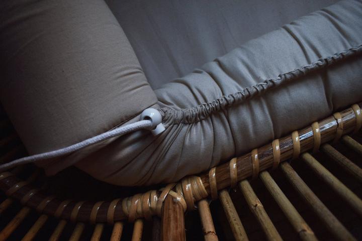 Produktbild Copenhagen Vanilla - Babynest - Oyster Grey - 85x50x10 + 4 cm