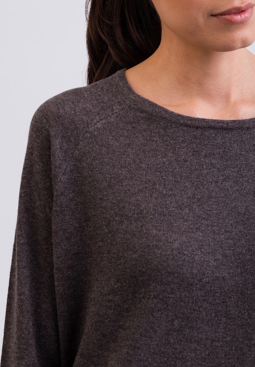 Image du produit Cash-Mere Kaschmir Rundhals Pullover mit Seitenschlitzen (S)