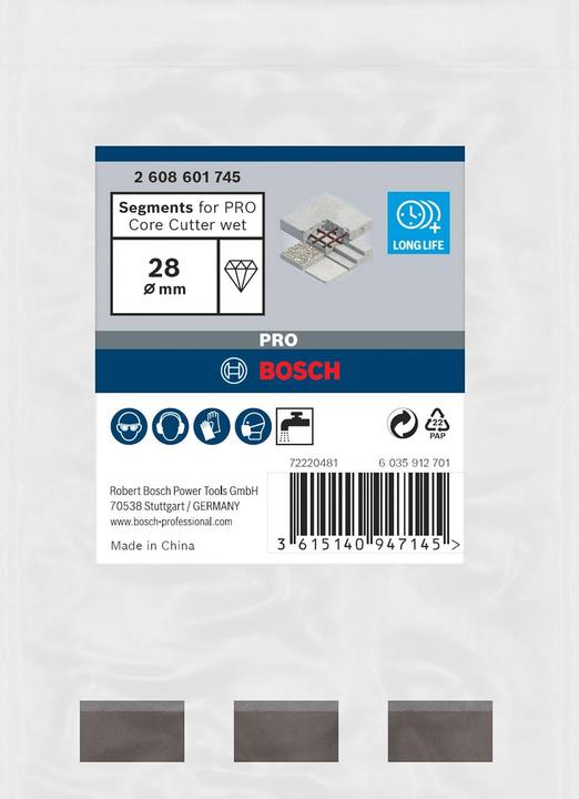 Actual product image Bosch Professional Zubehör PRO Core Cutter wet, 28 x 10 mm, 1 1/4-inch UNC (28 millimetres)