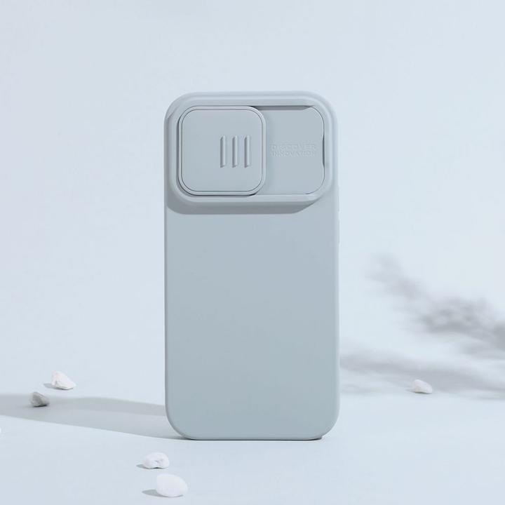 Image du produit Nillkin CamShield Magnetic Silicone Case for iPhone 14 Pro Max Magnetic MagSafe Cover with Camera Cover Bleu (Apple iPhone 14 Pro Max)