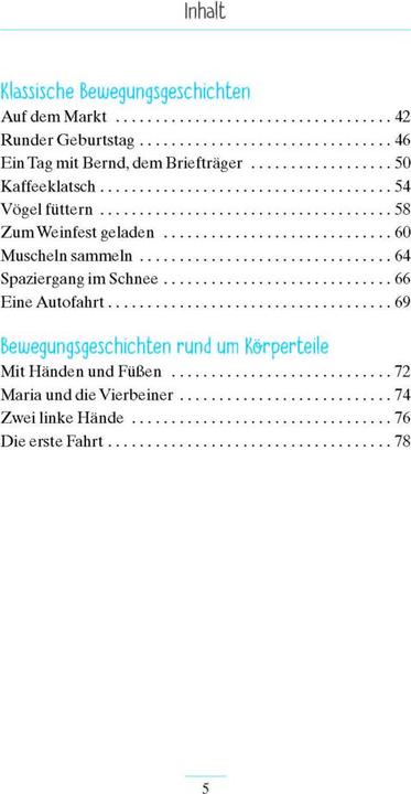 Produktbild Geschichten zum Bewegen (Deutsch, Annika Schneider, Natali Mallek, 2018)
