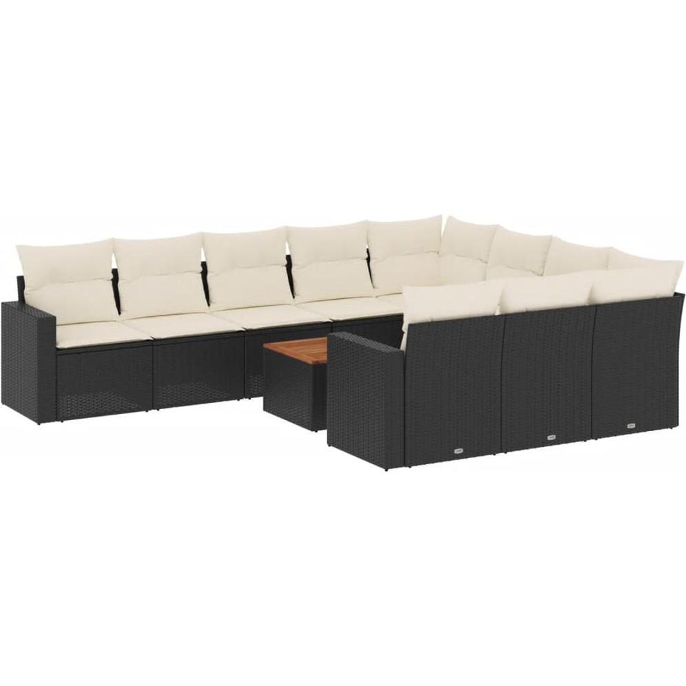 VidaXL, Gartenlounge, 10-tlg. Garten-Lounge-Set mit Kissen