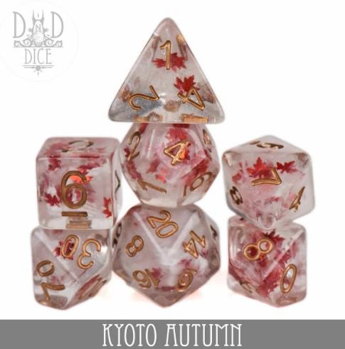 Actual product image DnD Dice Kyoto Autumn Dice Set