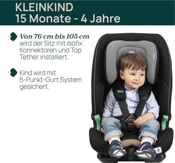Immagine prodotto Chicco SEAT&GO I-SIZE 76 - 150 CM (Seggiolino per bambini, ECE R129/i-Size Standard)