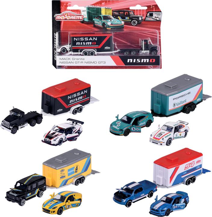 Image du produit Majorette Car Trailer Assortment, 4-sort.