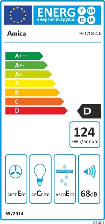 Energie-Label Amica FH 17161-1E (Flachschirmhaube)