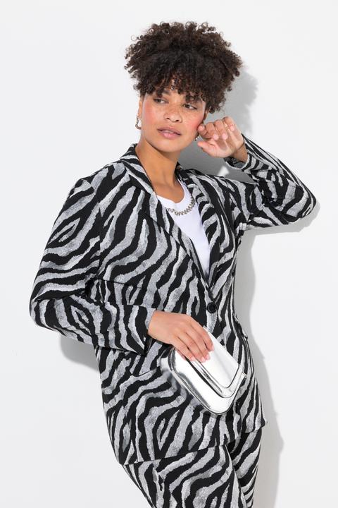 Produktbild Miamoda Blazer, schmale Form, Zebramuster (54)
