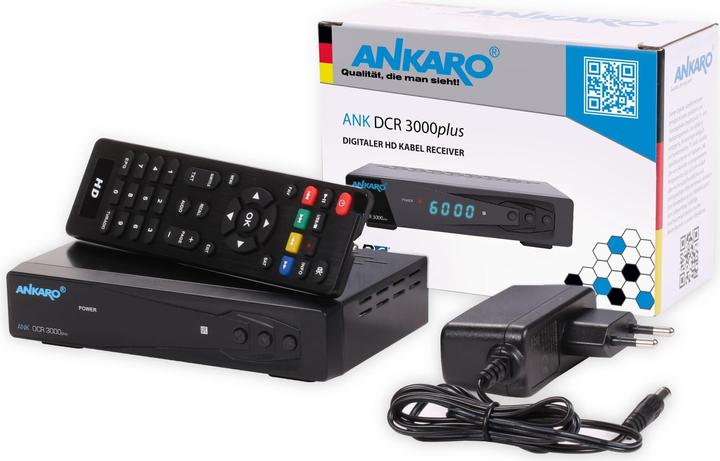 Image du produit Ankaro ANK DCR3000+ - Récepteur DVB-C 1080p (DVB-C)