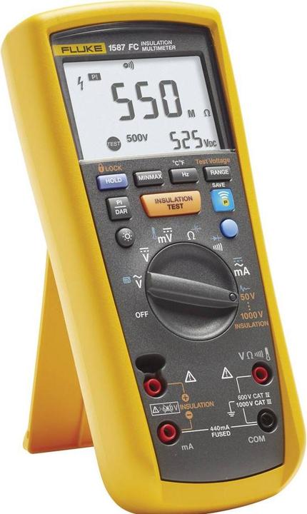 Produktbild Fluke 1587/MDT FC Kalibriert nach Werksstandar (CAT III 600V, CAT IV 300V, Hand-Multimeter)