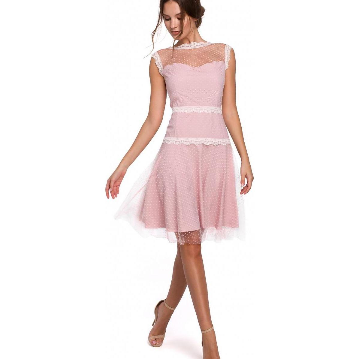 Makover, Kleider, Cocktailkleid, Rosa, (XXL)
