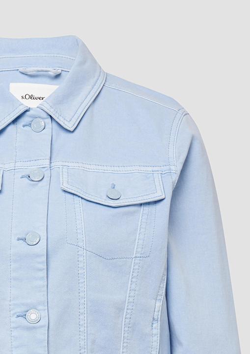 Produktbild S.Oliver Indoor-Jacke Elastische Jeansjacke mit seitlichen Eingrifftaschen (46)