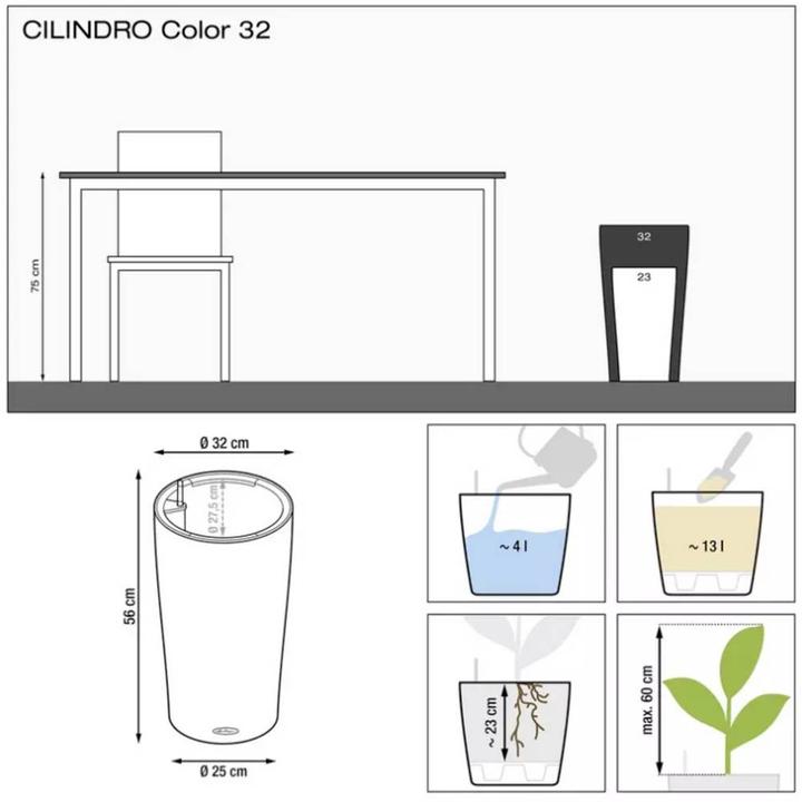 Produktbild Lechuza Cilindro (32 x 56 cm)