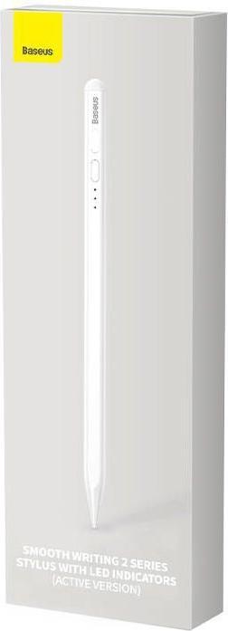 Image du produit Baseus Smooth Writing 2 Stylus Pen avec indicateurs LED (blanc)