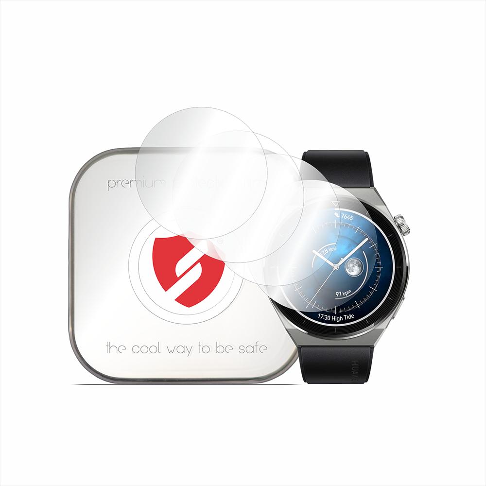 Smart Protection - Premium Classic (4 pack) - Huawei Watch GT 3 Pro 46mm - Clear, Smartwatch Zubehör, Transparent